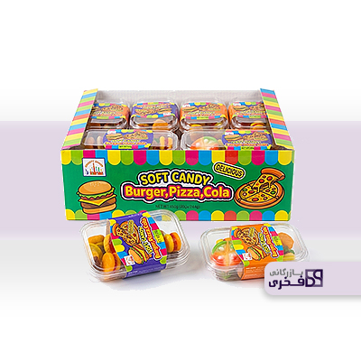 پاستیل خشک همبرگری (۲۰گرمی) جعبه ۲۴ عدد Mystic seas