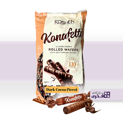 کنافتو ویفری شکلاتی رولی Konafetto (یک‌کیلویی)